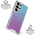 Cheetah Print Purple and Blue Galaxy S25 Ultra Clear Case
